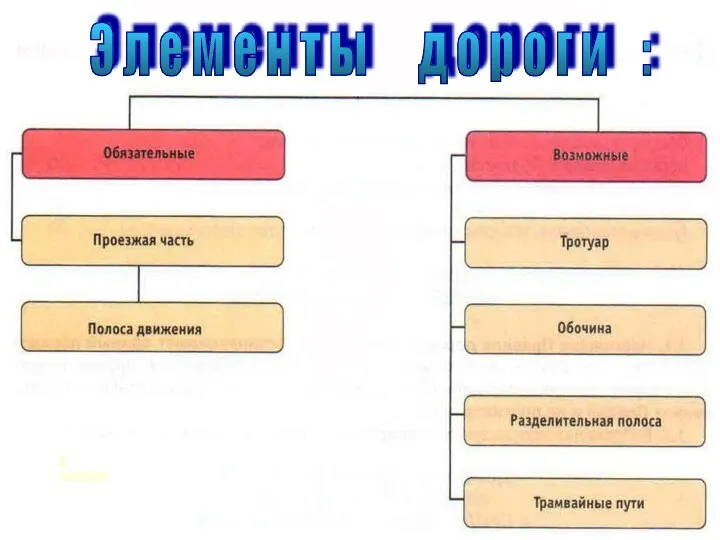 В разрезе Э л е м е н т ы д