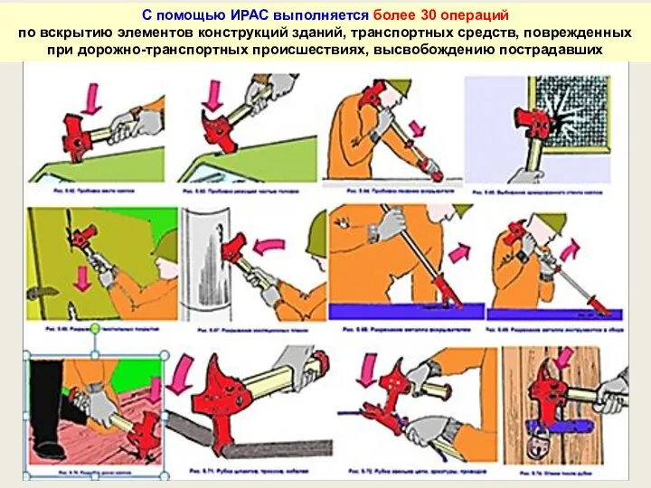 С помощью ИРАС выполняется более 30 операций по вскрытию элементов конструкций