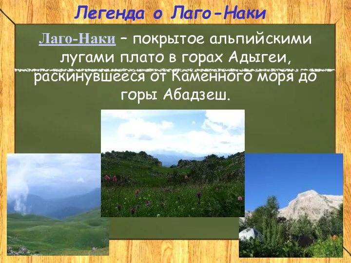 Лаго-Наки – покрытое альпийскими лугами плато в горах Адыгеи, раскинувшееся от