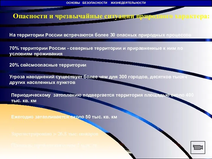 Опасности и чрезвычайные ситуации природного характера: Угроза наводнений существует более чем