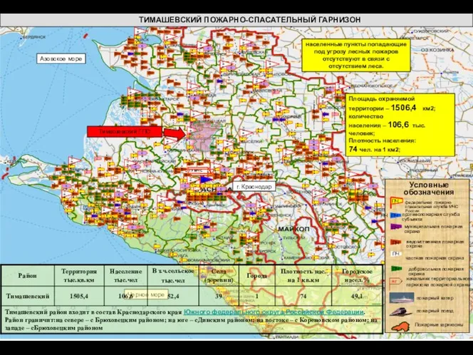ТИМАШЕВСКИЙ ПОЖАРНО-СПАСАТЕЛЬНЫЙ ГАРНИЗОН Тимашевский ГПО г. Краснодар Черное море Азовское море