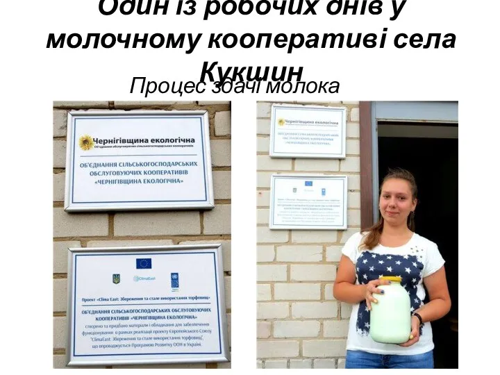 Один із робочих днів у молочному кооперативі села Кукшин Процес здачі молока