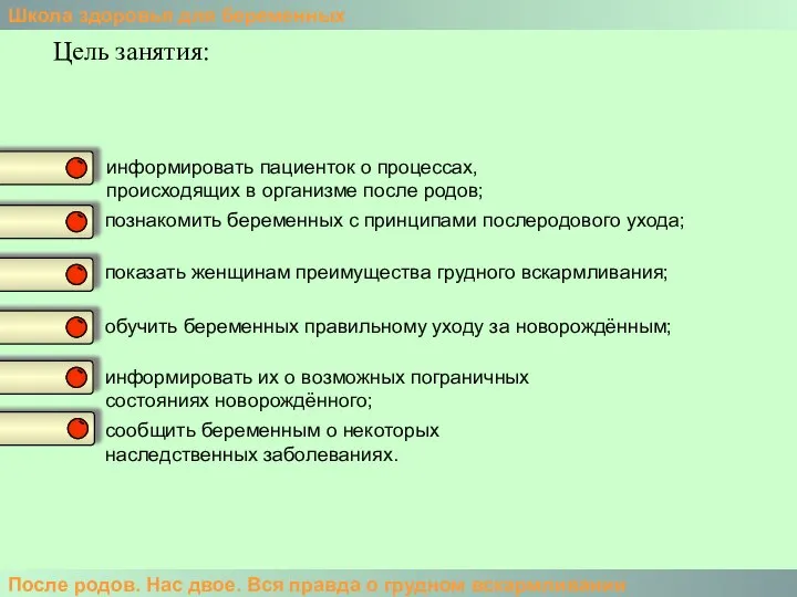 Школа здоровья для беременных После родов. Нас двое. Вся правда о