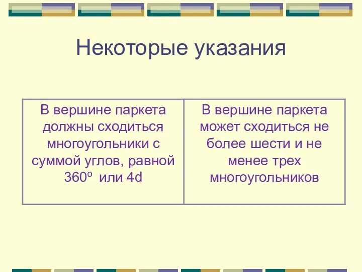 Некоторые указания