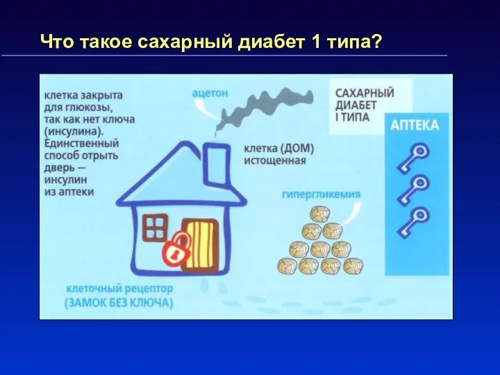 Что такое сахарный диабет 1 типа?