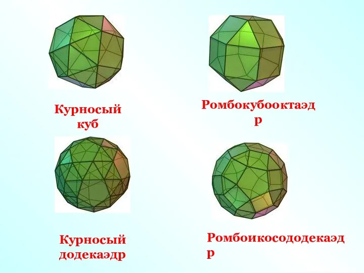 Курносый куб Курносый додекаэдр