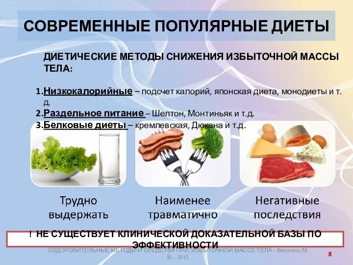 СОВРЕМЕННЫЕ ПОПУЛЯРНЫЕ ДИЕТЫ ОЗДОРОВИТЕЛЬНЫЕ МЕТОДЫ И СРЕДСТВА ПРИ ИЗБЫТОЧНОЙ МАССЕ ТЕЛА