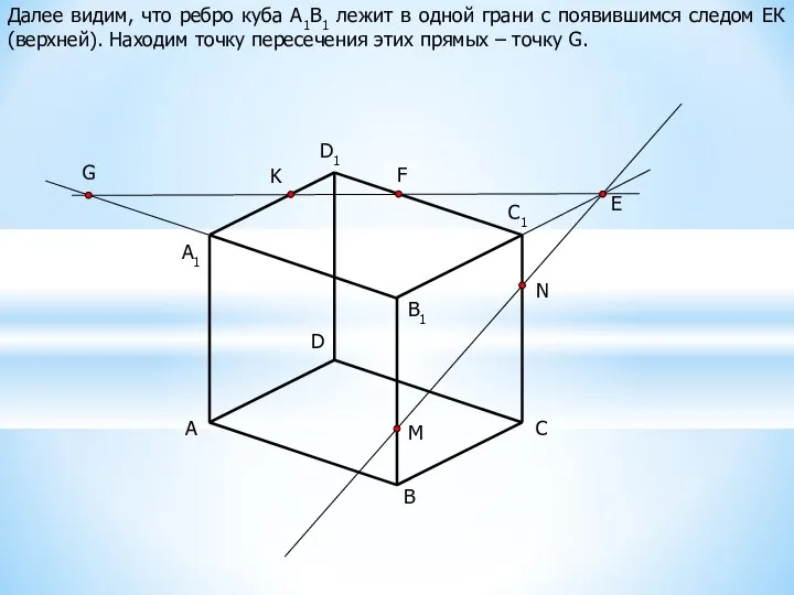 A B C D B1 C1 D1 M N K A1