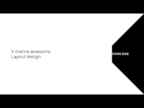 JOHN DOE X theme awesome Layout design