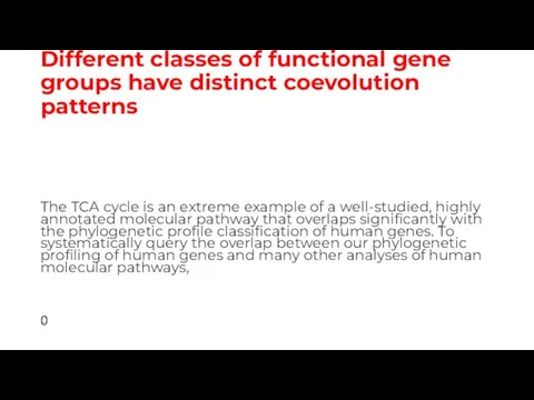 Different classes of functional gene groups have distinct coevolution patterns The