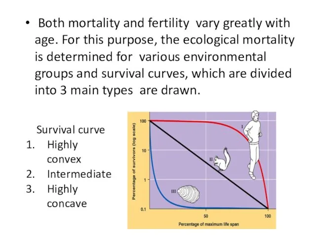Both mortality and fertility vary greatly with age. For this purpose,