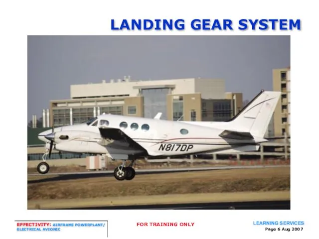 Page Aug 2007 LANDING GEAR SYSTEM