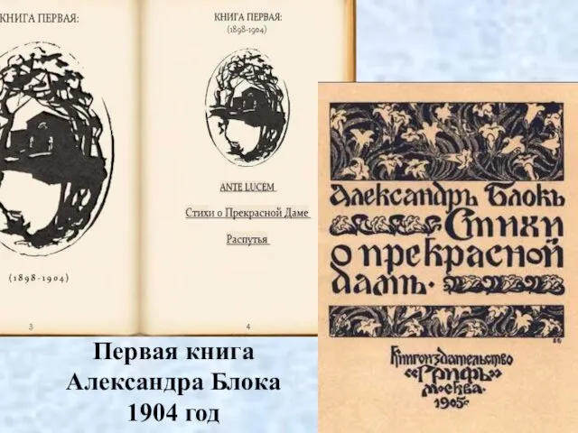 Первая книга Александра Блока 1904 год