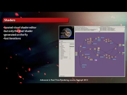 Advances in Real-Time Rendering course, Siggraph 2013 Shaders created visual shader