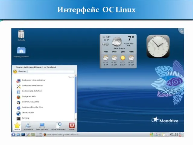 Интерфейс ОС Linux
