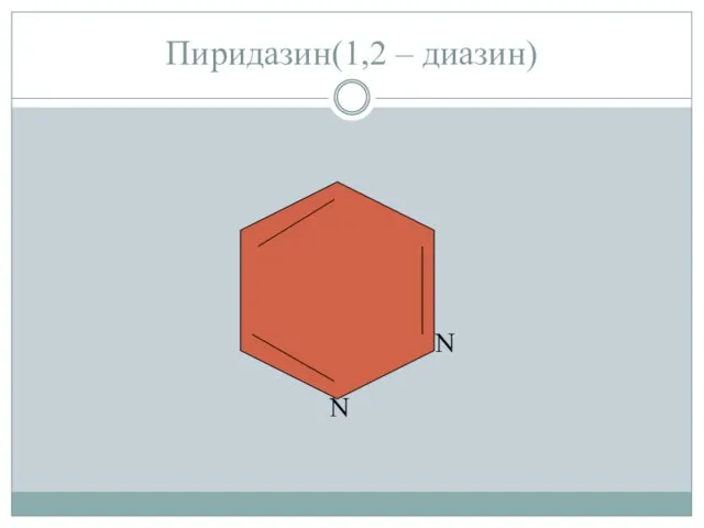 Пиридазин(1,2 – диазин) N N