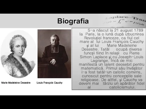 Biografia S-a născut la 21 august 1789 la Paris, la o