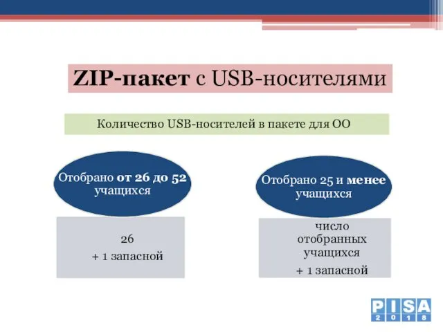 Количество USB-носителей в пакете для ОО ZIP-пакет с USB-носителями