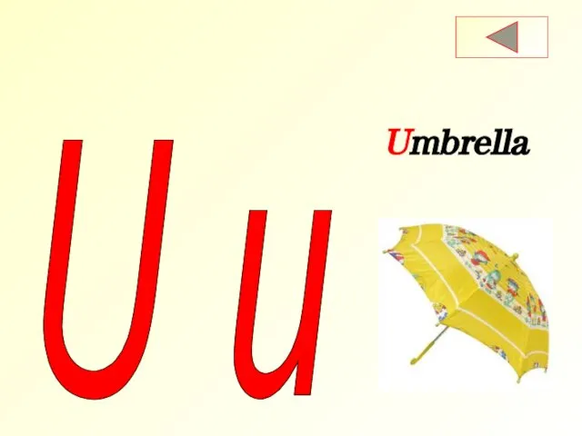 U u Umbrella