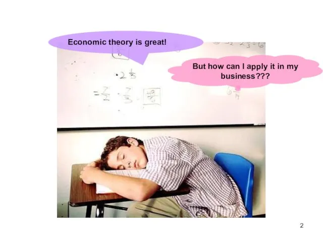 Economic theory is great! But how can I apply it in my business???