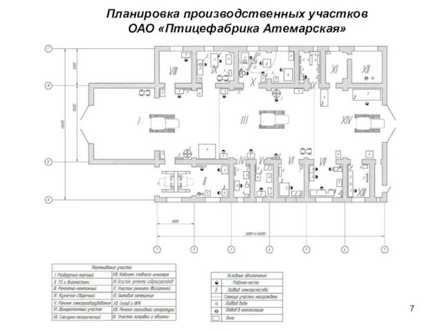 Планировка производственных участков ОАО «Птицефабрика Атемарская»