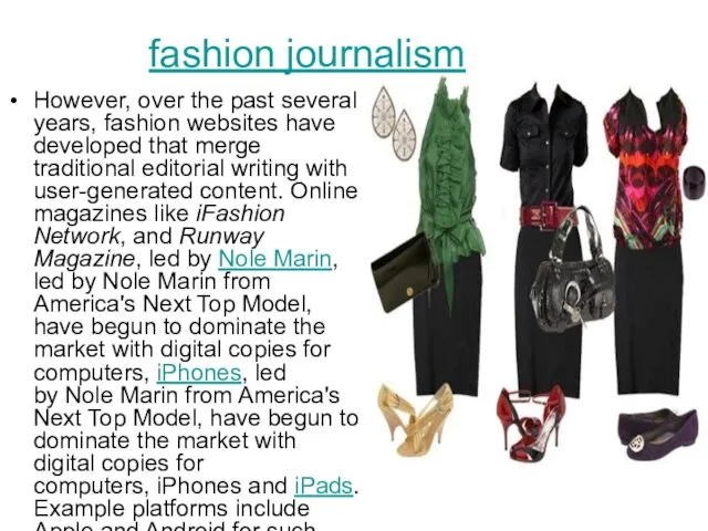 However, over the past several years, fashion websites have developed that