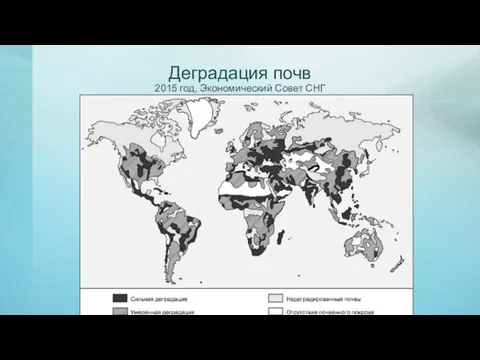 Деградация почв 2015 год, Экономический Совет СНГ