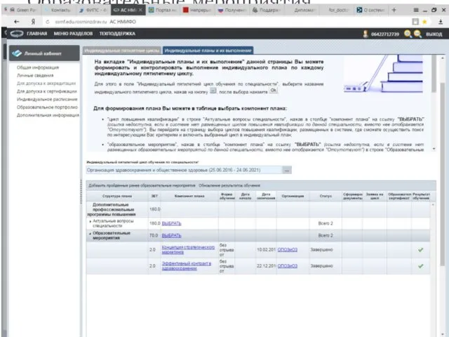 Образовательные мероприятия профессиональных сообществ (не менее 14 б.). 1 вариант. Очные