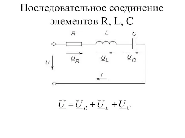 Последовательное соединение элементов R, L, C