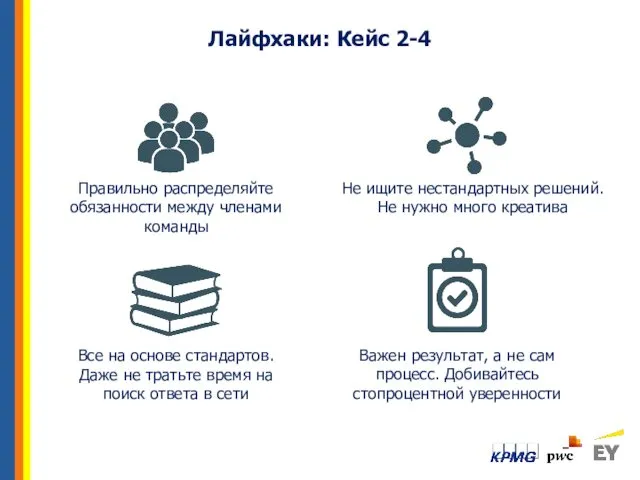 Лайфхаки: Кейс 2-4 Правильно распределяйте обязанности между членами команды Не ищите