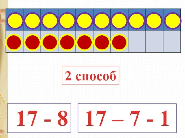 17 - 8 17 – 7 - 1 2 способ