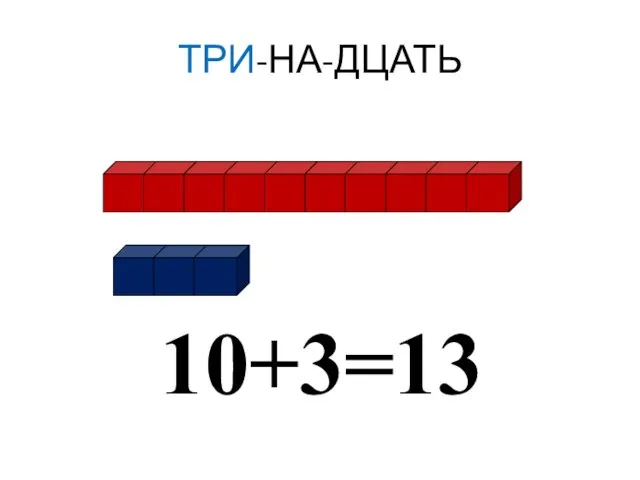 ТРИ-НА-ДЦАТЬ 10+3=13