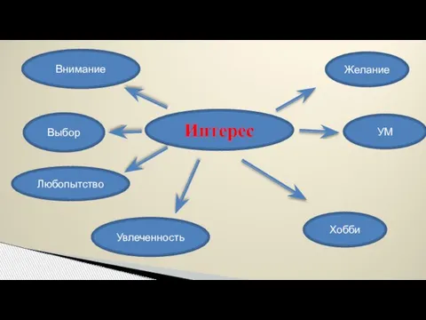 Интерес Внимание Выбор Любопытство Увлеченность Хобби УМ Желание