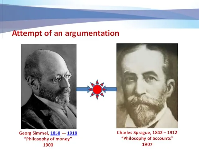 Attempt of an argumentation Georg Simmel, 1858 — 1918 “Philosophy of