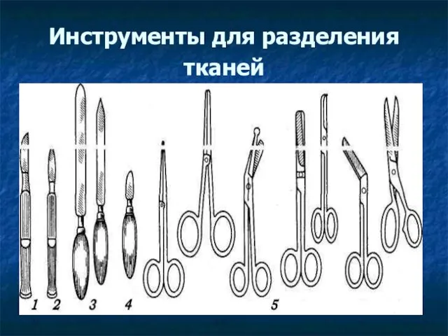 Инструменты для разделения тканей