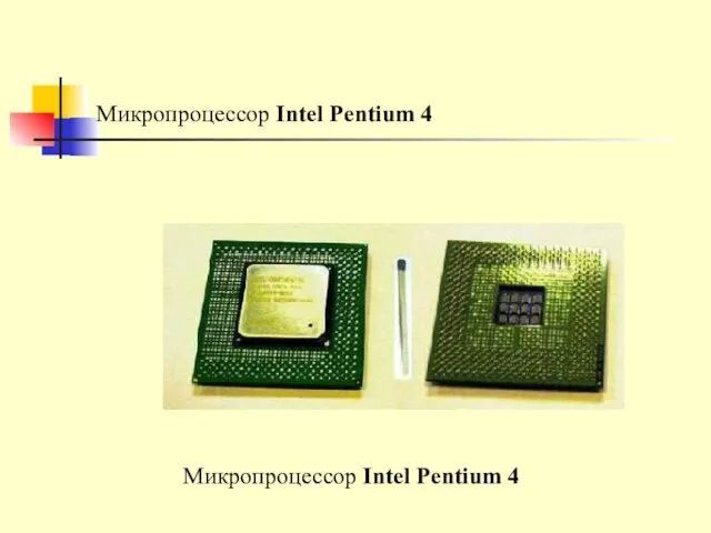 Микропроцессор Intel Pentium 4 Микропроцессор Intel Pentium 4