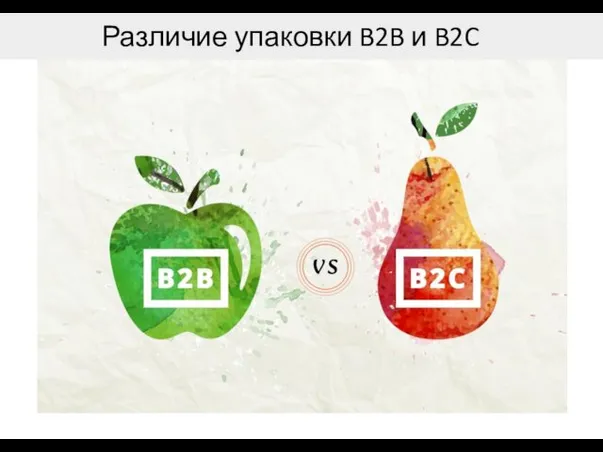 Различие упаковки B2B и B2C