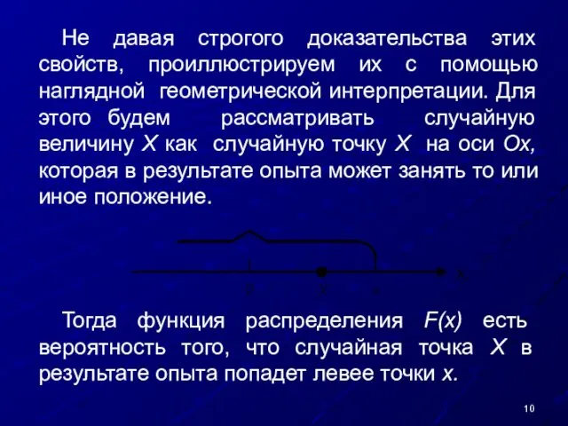 Не давая строгого доказательства этих свойств, проиллюстрируем их с помощью наглядной