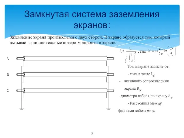 Замкнутая система заземления экранов: Заземление экрана производится с двух сторон. В