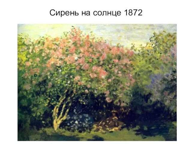 Сирень на солнце 1872