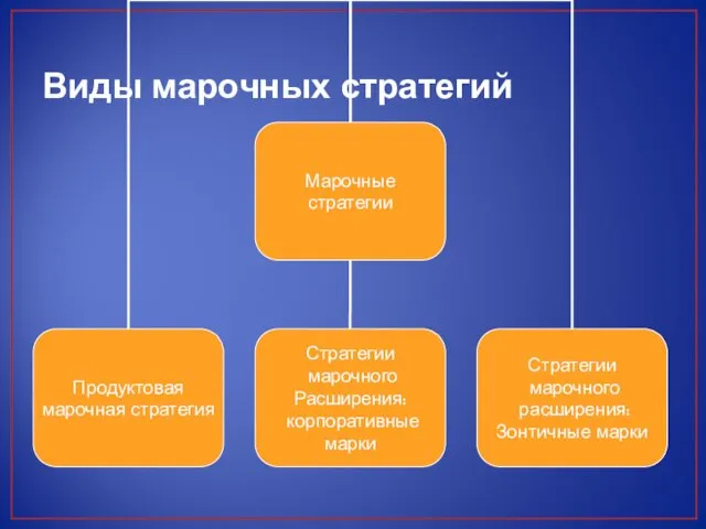 Виды марочных стратегий