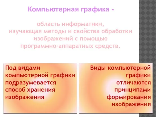 область информатики, изучающая методы и свойства обработки изображений с помощью программно-аппаратных