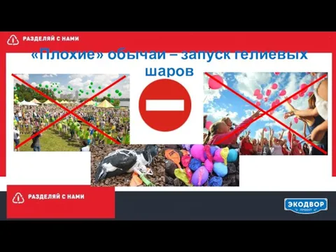 «Плохие» обычаи – запуск гелиевых шаров