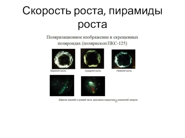 Скорость роста, пирамиды роста