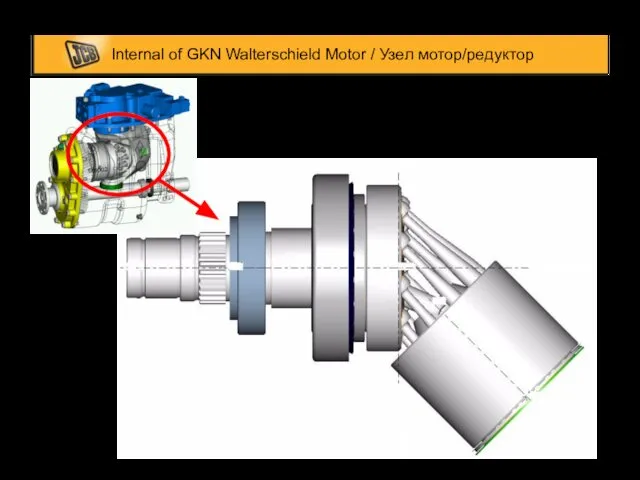 Internal of GKN Walterschield Motor / Узел мотор/редуктор