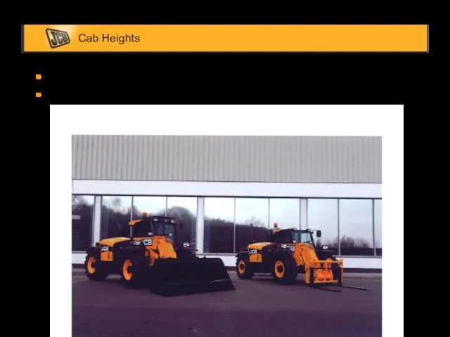 Cab Heights 2 cab height options / 2 опции высоты кабины 2100mm or 2000mm