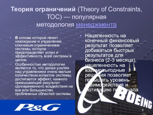 Теория ограничений (Theory of Constraints, TOC) — популярная методология менеджмента В