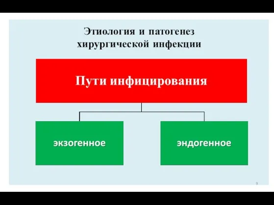 Этиология и патогенез хирургической инфекции