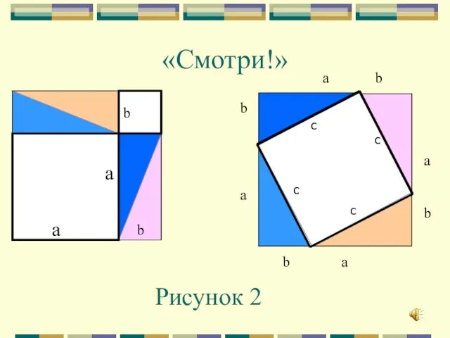 a b а а b b Рисунок 2 «Смотри!» c c c c