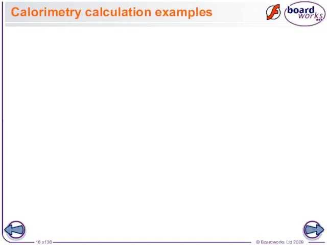 Calorimetry calculation examples